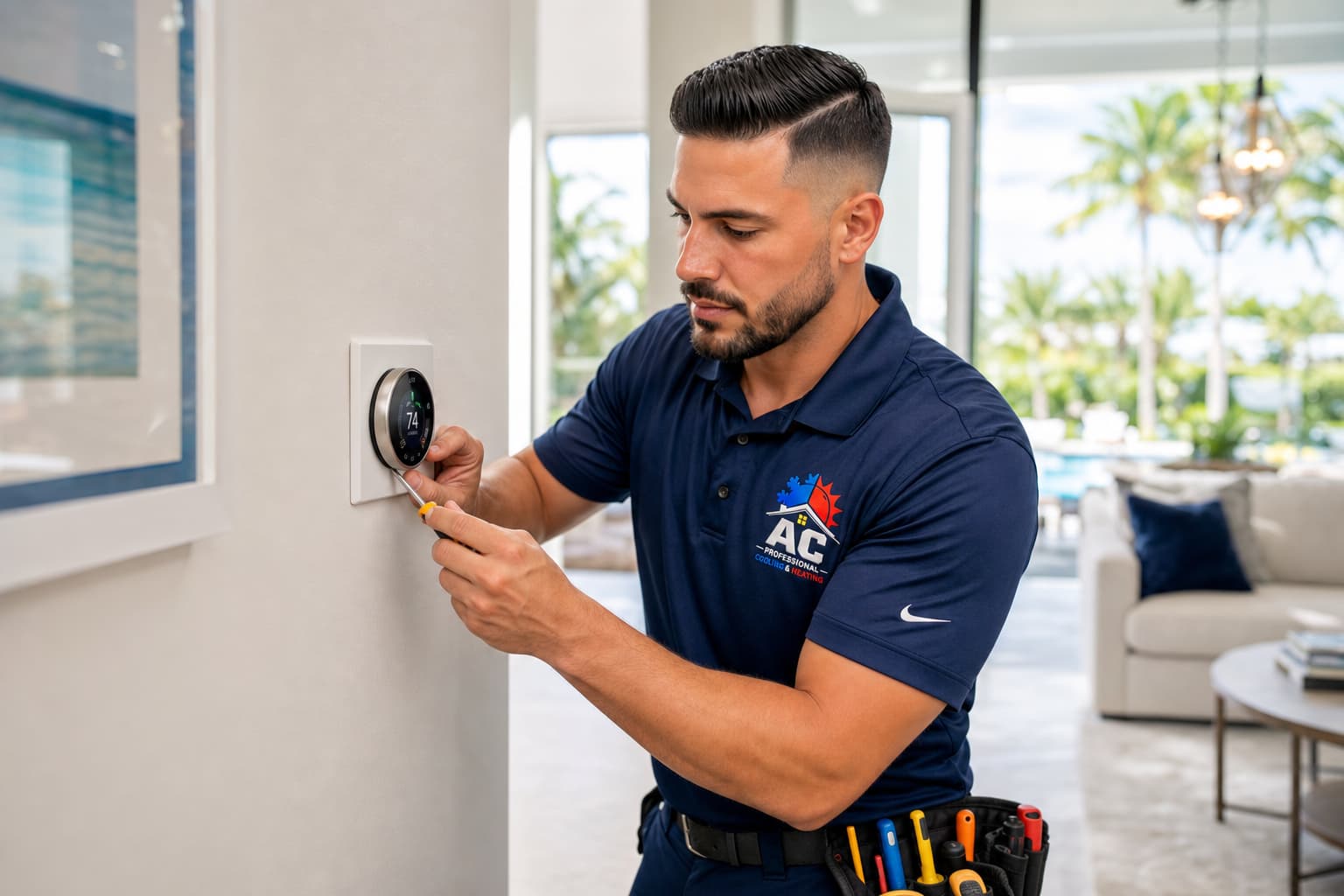 AC Professional thermostat installation support